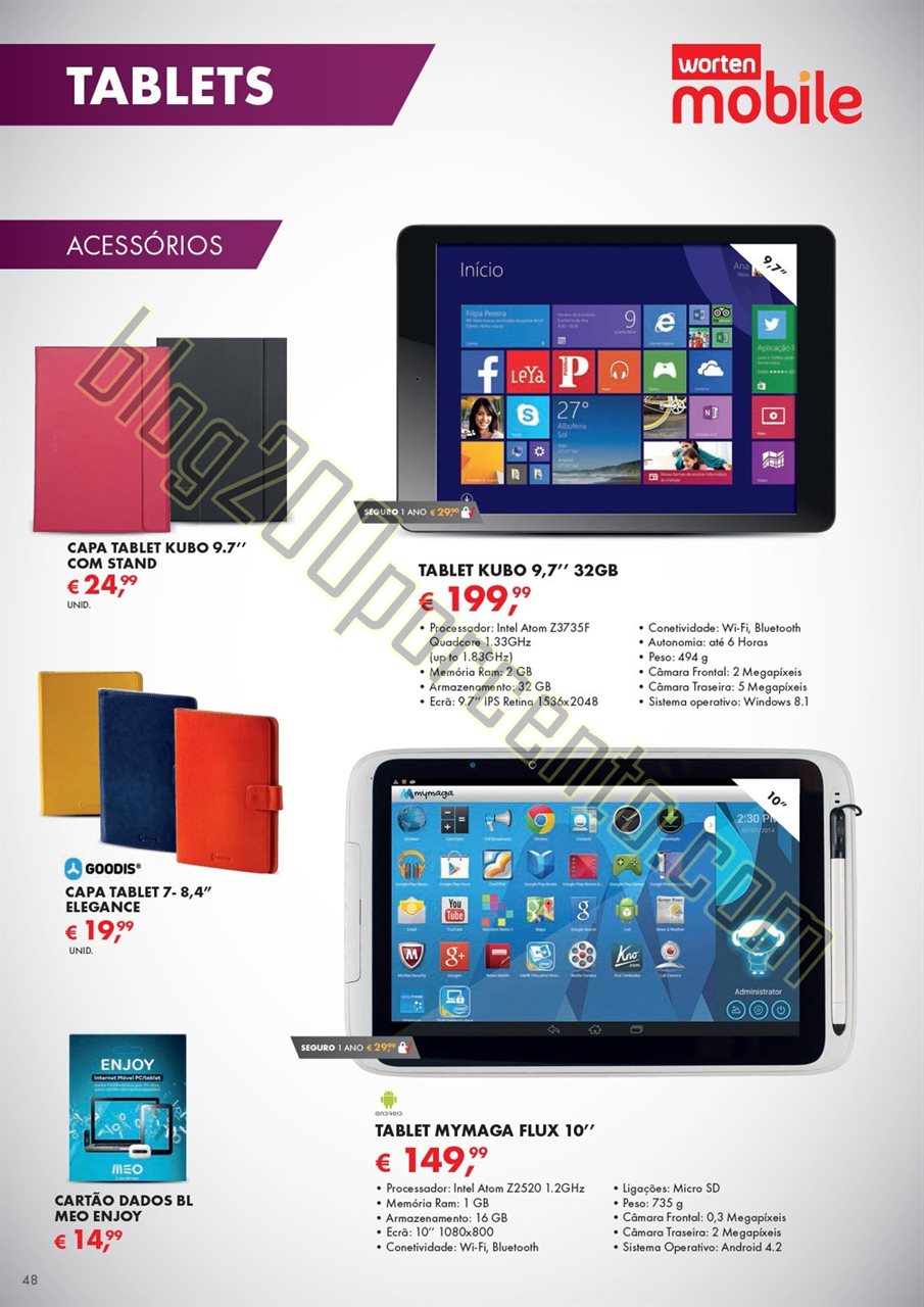 Novo Folheto WORTEN Mobile promoções até 2 deze