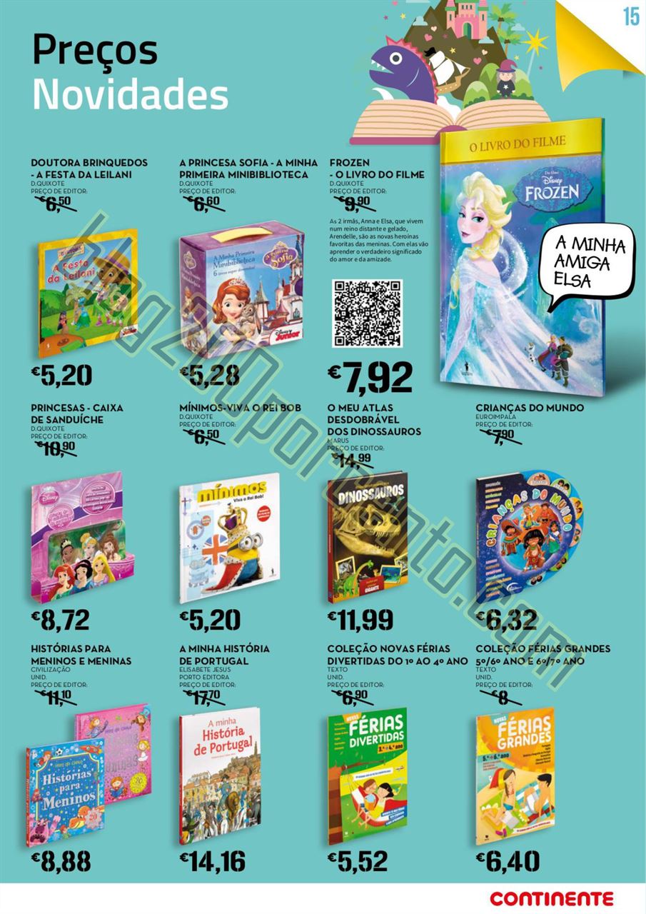 Antevisão Folheto CONTINENTE Feira do Livro de 14