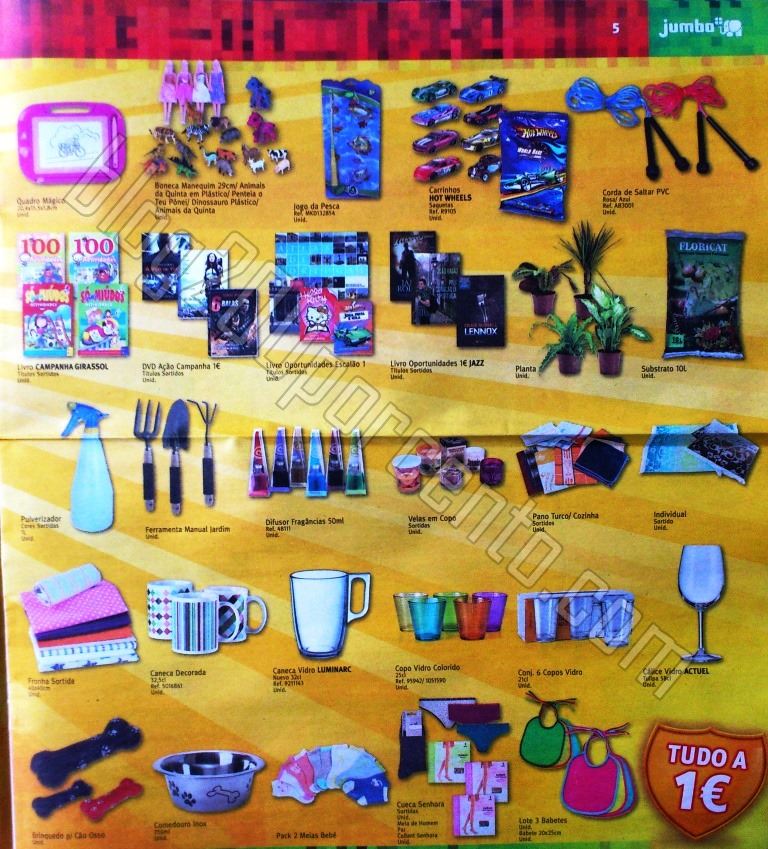 Antevisão Folheto JUMBO Tudo a 1€ de 9 a 21 jan
