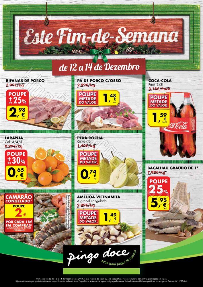 Antevisão Folheto PINGO DOCE Fim de semana de 12 