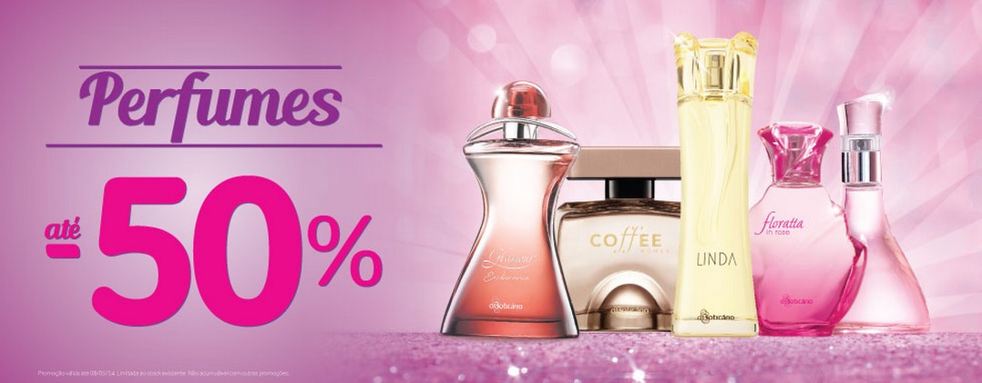 50% de desconto | BOTICÁRIO | até 3 maio