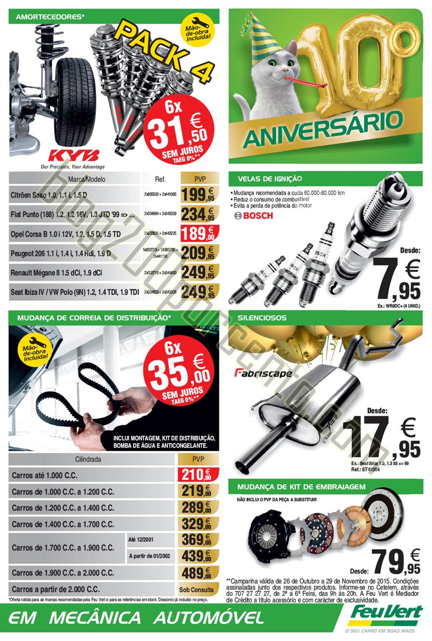 Antevisão Folheto FEU VERT Aniversário de 26 out