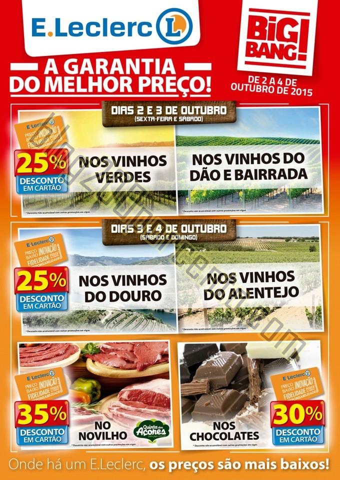Antevisão Folheto E-LECLERC Big Bang Fim de seman
