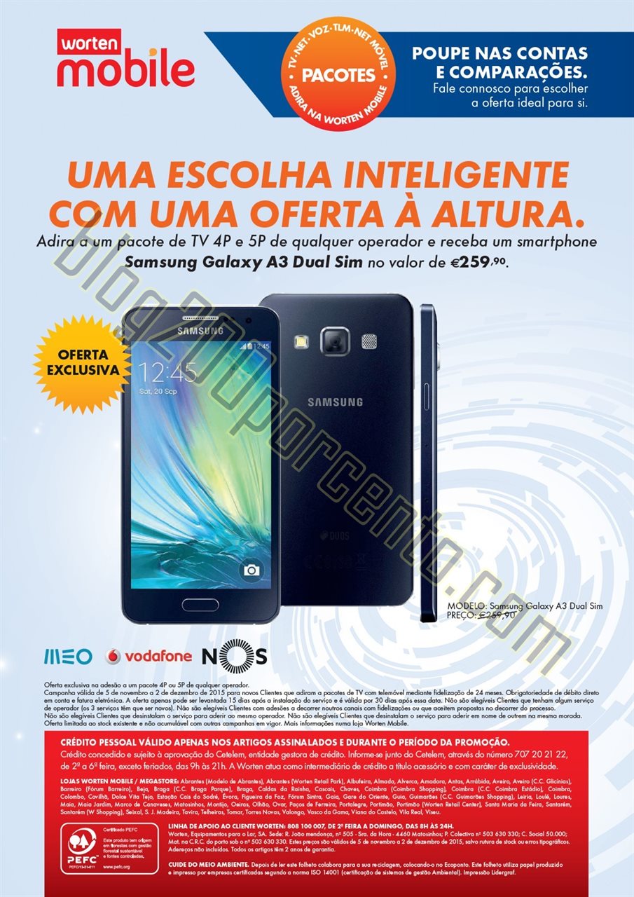 Novo Folheto WORTEN Mobile promoções até 2 deze