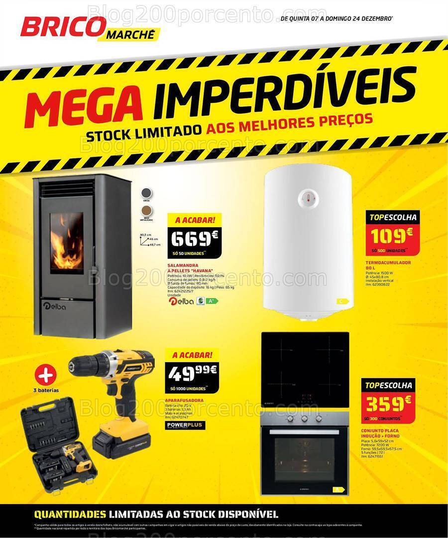 Antevisão Folheto BRICOMARCHÉ Imperdíveis Promoções de 7 a 24 dezembro