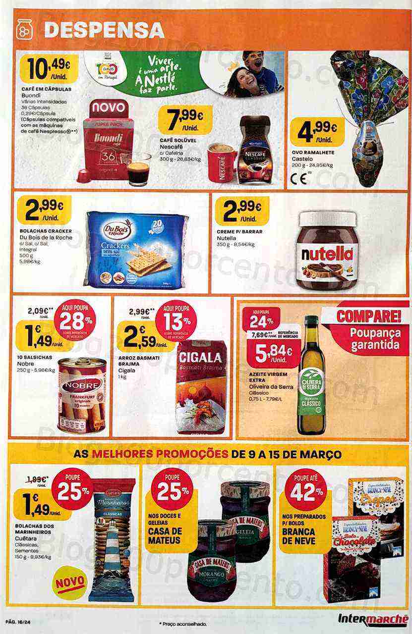 Antevisão Folheto INTERMARCHÉ Contact Promoções de 9 a 15 março