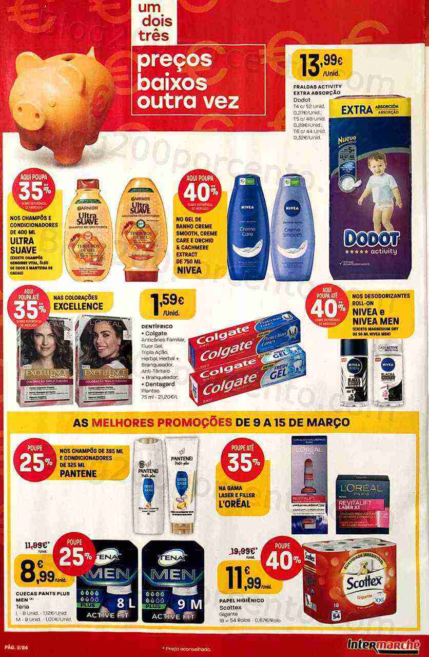 Antevisão Folheto INTERMARCHÉ Contact Promoções de 9 a 15 março