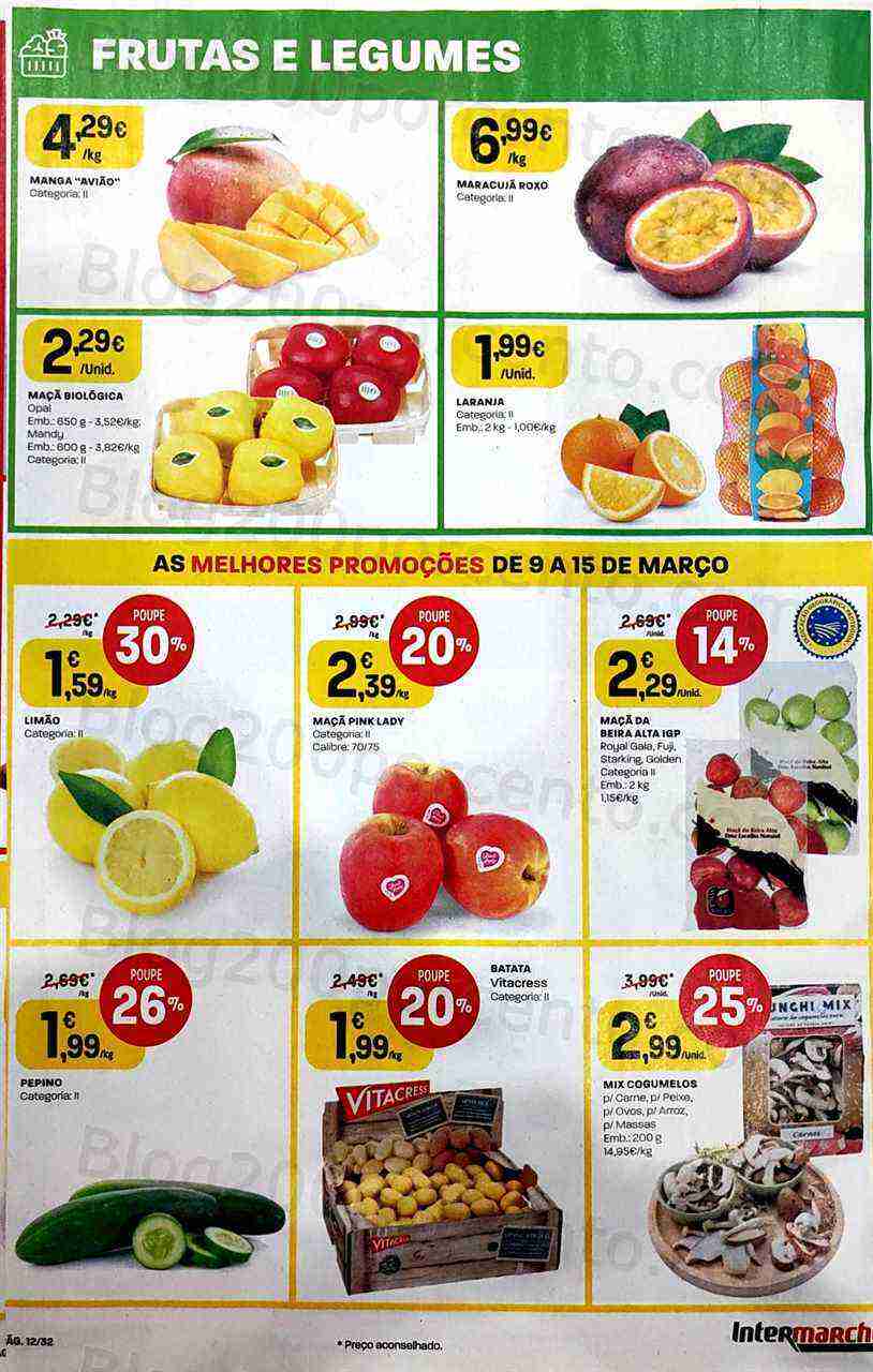 Antevisão Folheto INTERMARCHÉ Super Promoções de 9 a 15 março