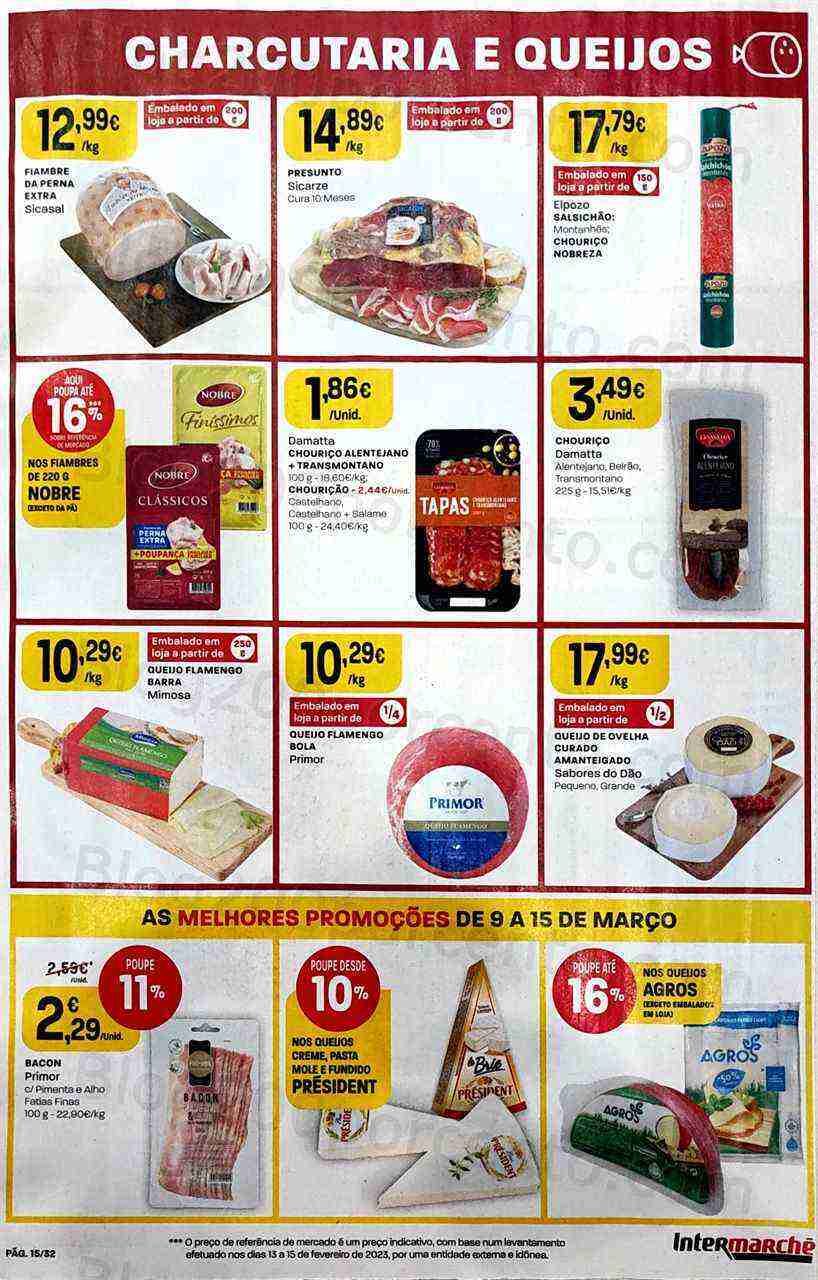 Antevisão Folheto INTERMARCHÉ Super Promoções de 9 a 15 março
