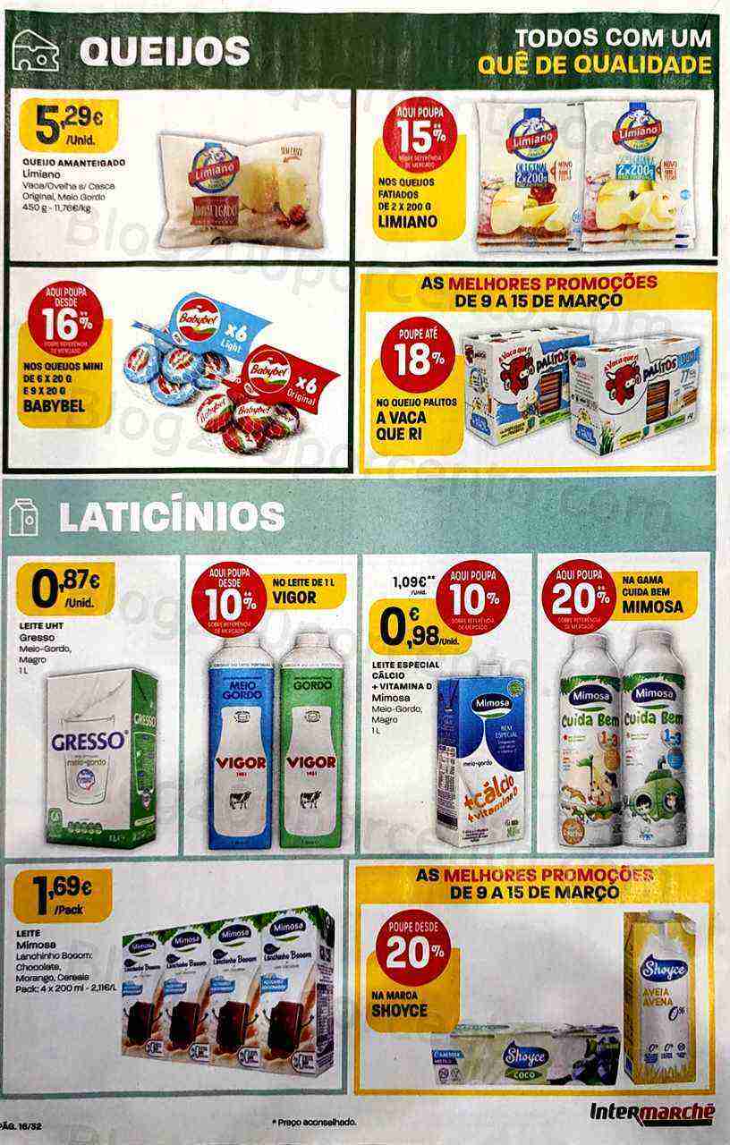 Antevisão Folheto INTERMARCHÉ Super Promoções de 9 a 15 março