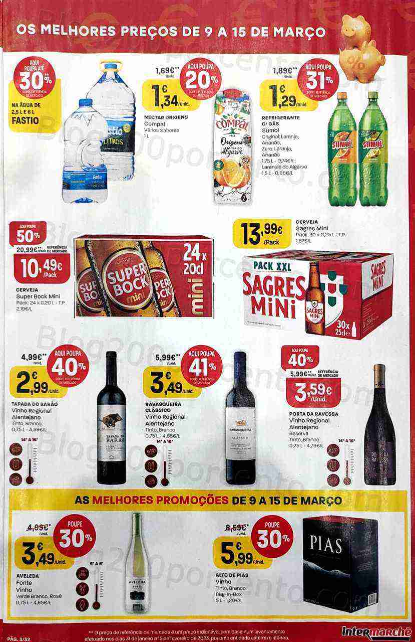 Antevisão Folheto INTERMARCHÉ Super Promoções de 9 a 15 março