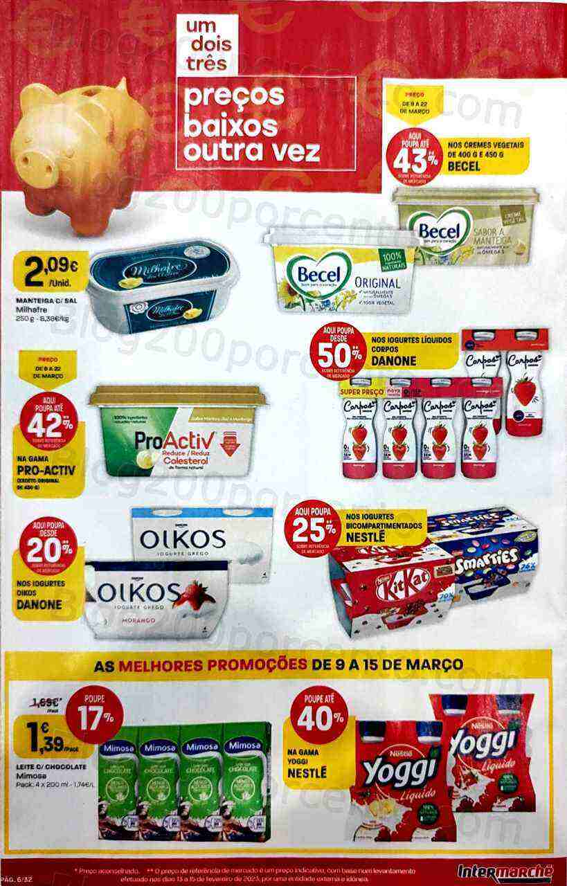 Antevisão Folheto INTERMARCHÉ Super Promoções de 9 a 15 março