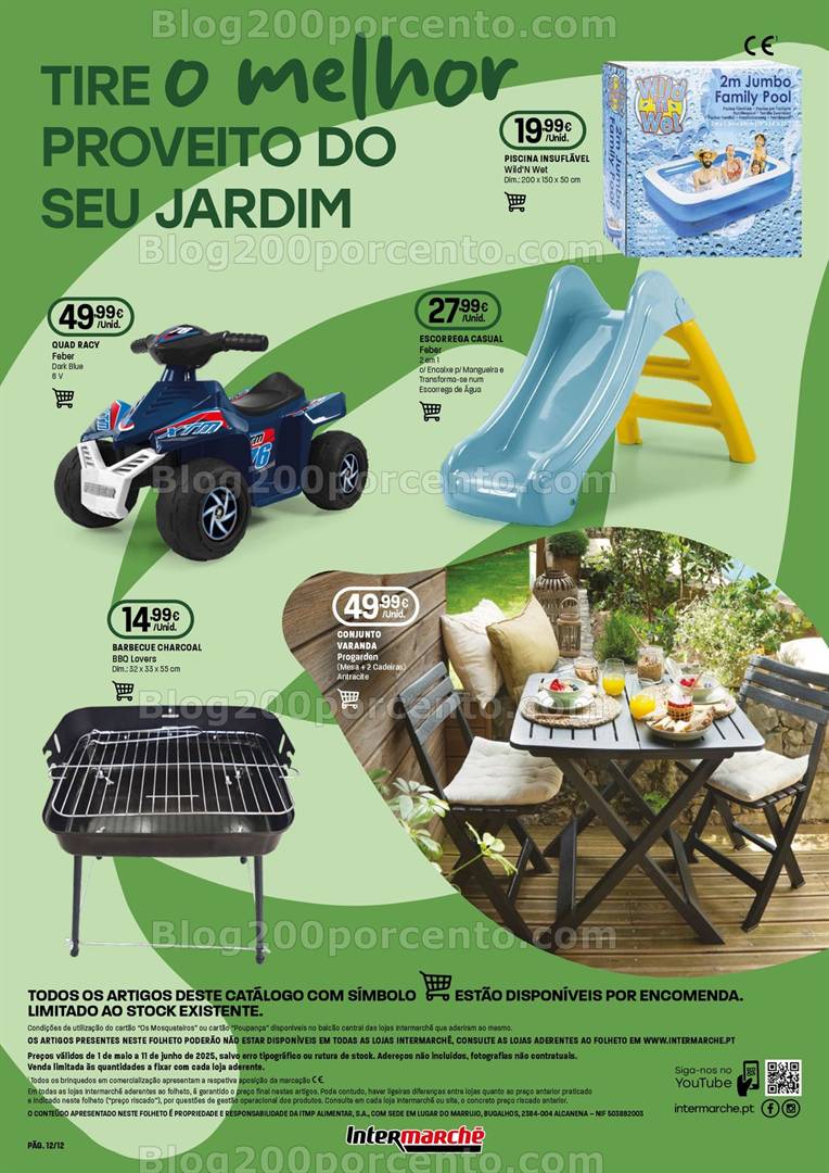Antevisão Folheto INTERMARCHÉ Ar Livre Super Promoções de 1 maio a 11 junho