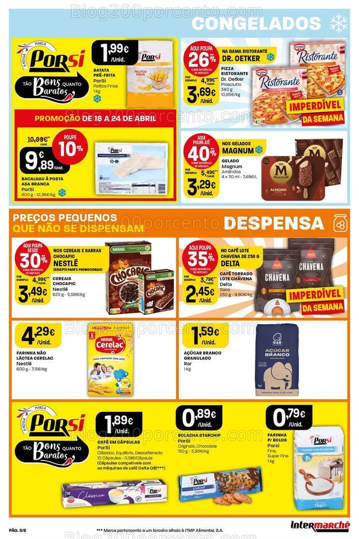 Antevisão Folheto INTERMARCHÉ Mini Promoções de 18 a 24 abril