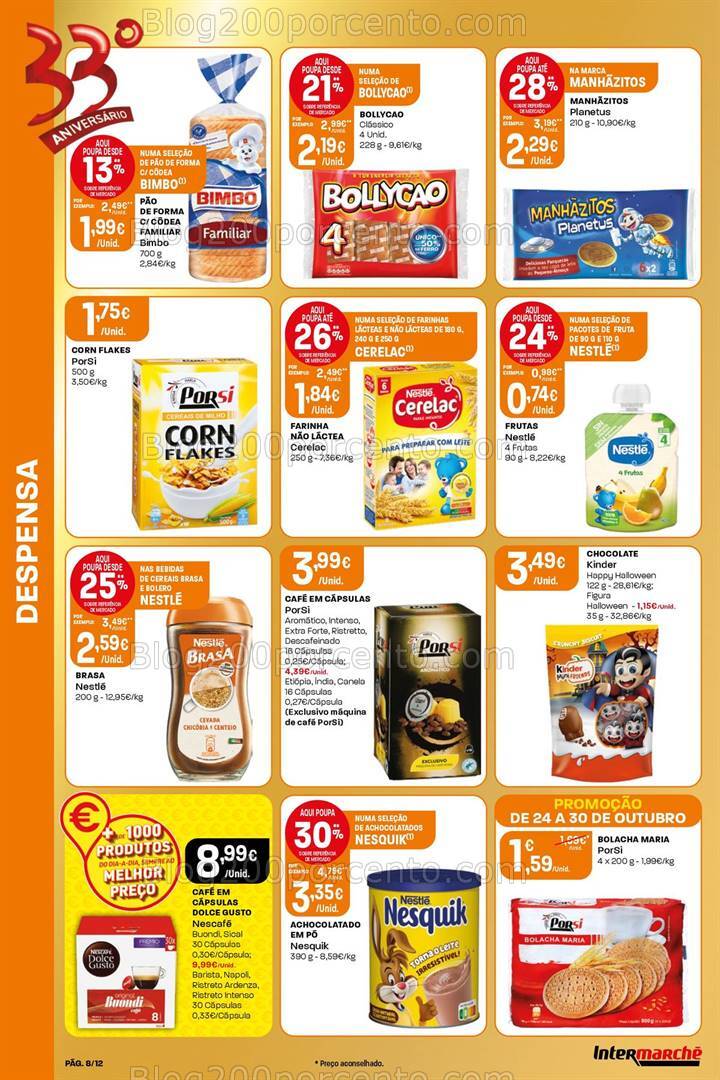Antevisão Folheto INTERMARCHÉ Mini Promoções de 24 a 30 outubro