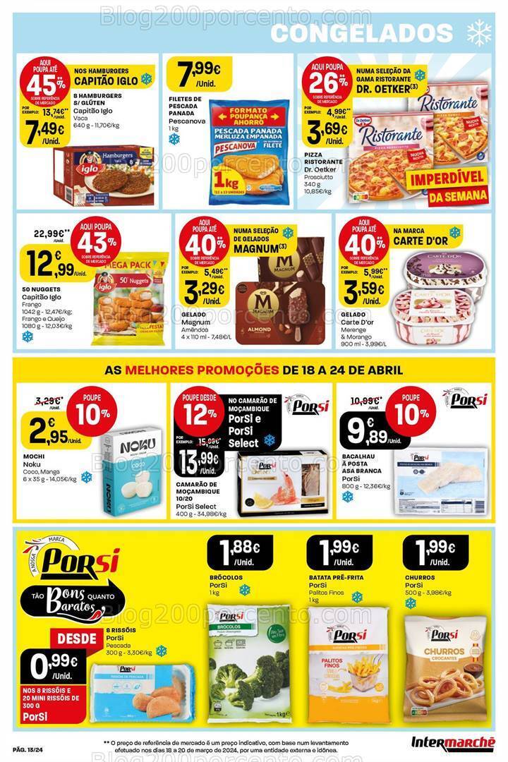 Antevisão Folheto INTERMARCHÉ Promoções de 18 a 24 abril