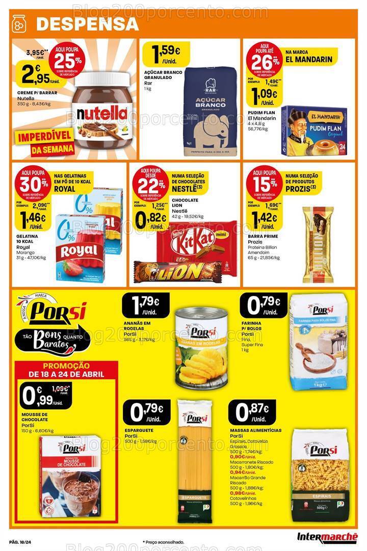 Antevisão Folheto INTERMARCHÉ Promoções de 18 a 24 abril