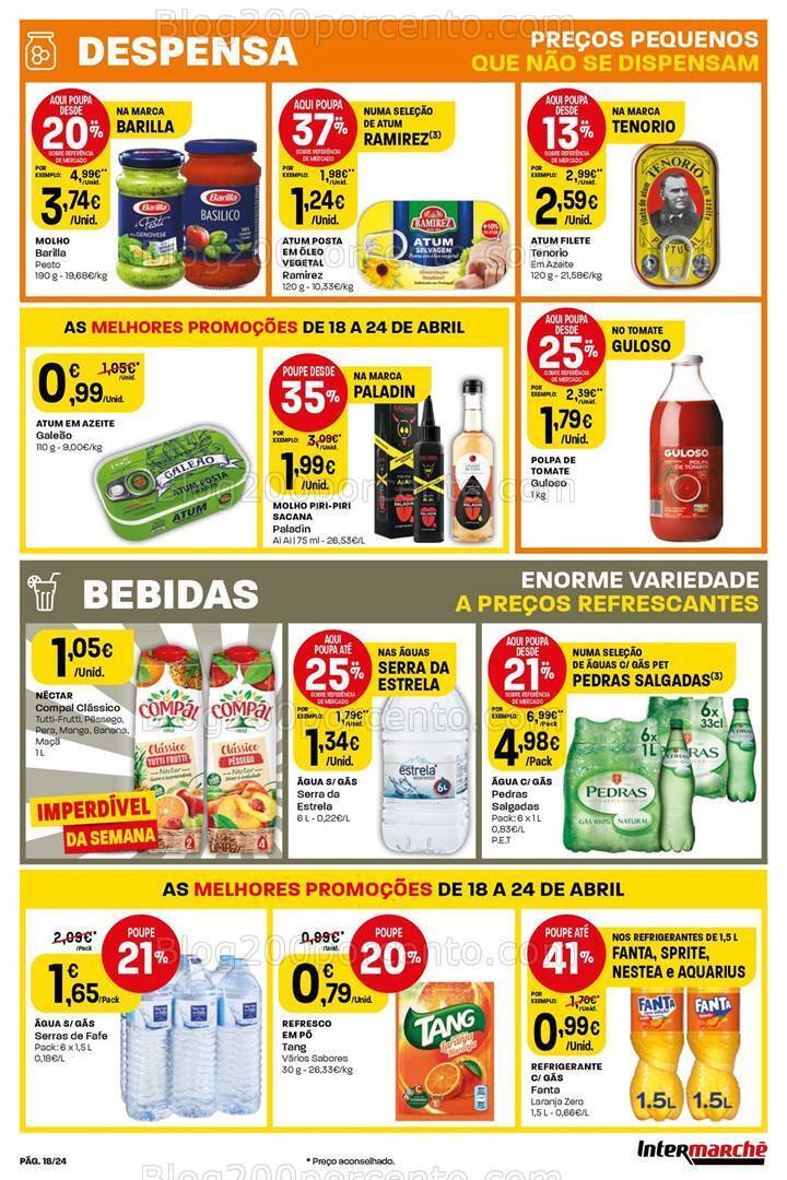 Antevisão Folheto INTERMARCHÉ Promoções de 18 a 24 abril