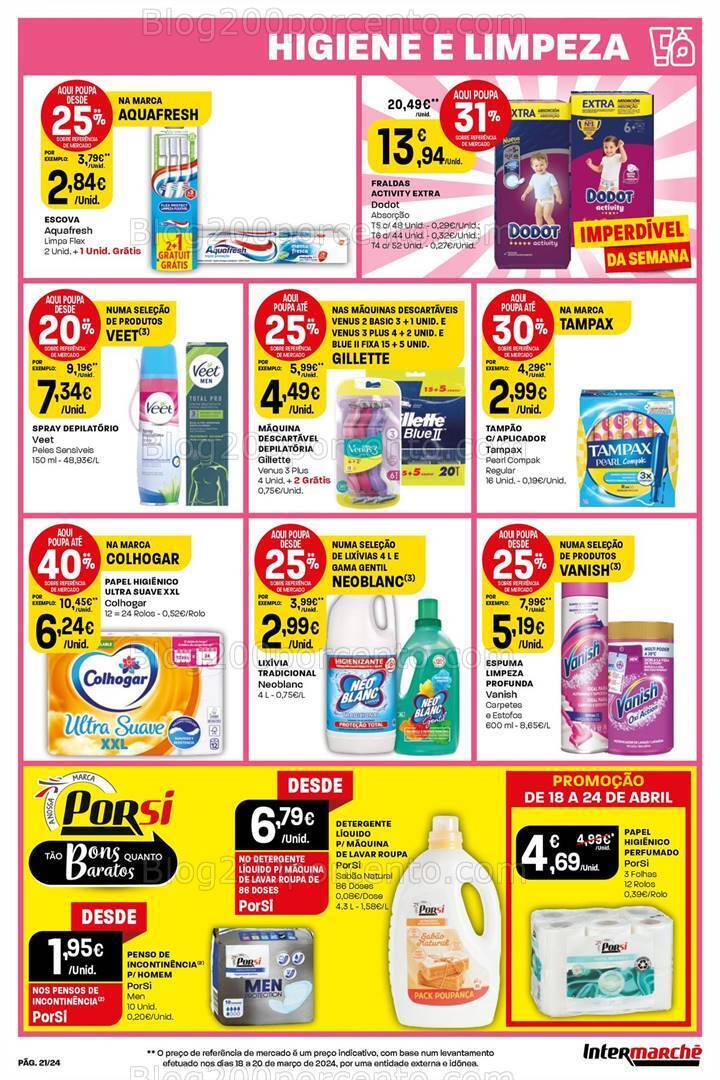 Antevisão Folheto INTERMARCHÉ Promoções de 18 a 24 abril