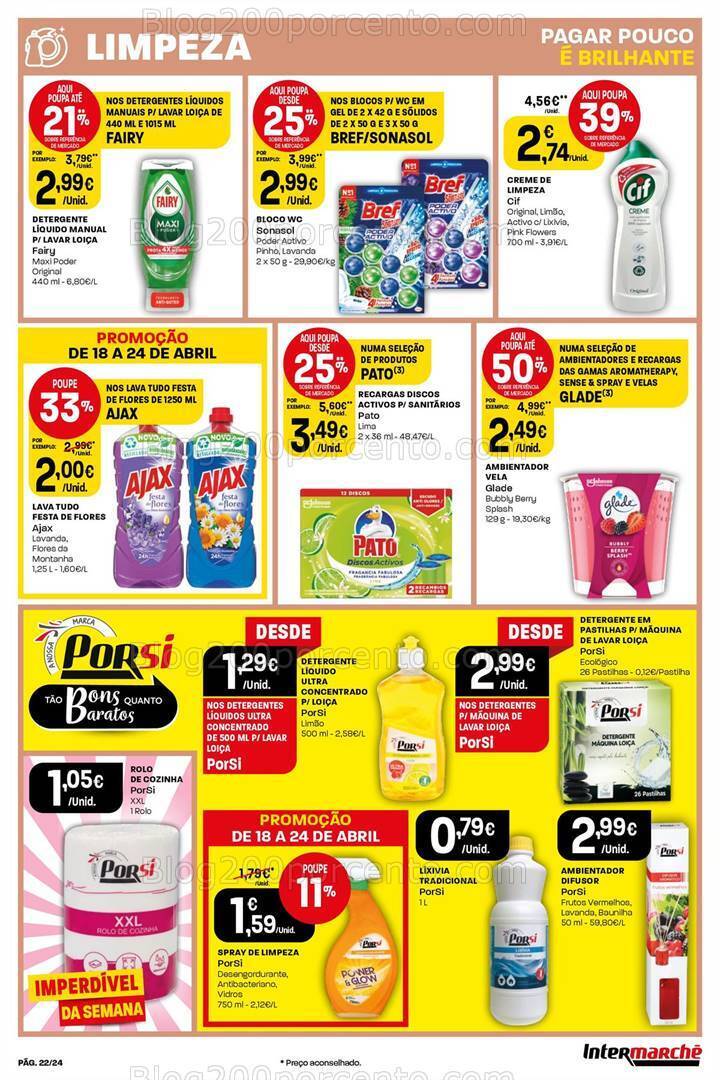 Antevisão Folheto INTERMARCHÉ Promoções de 18 a 24 abril