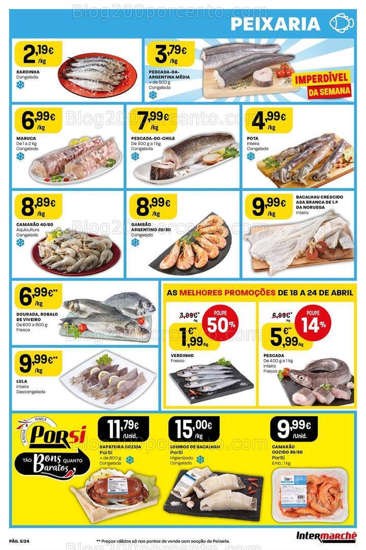 Antevisão Folheto INTERMARCHÉ Promoções de 18 a 24 abril