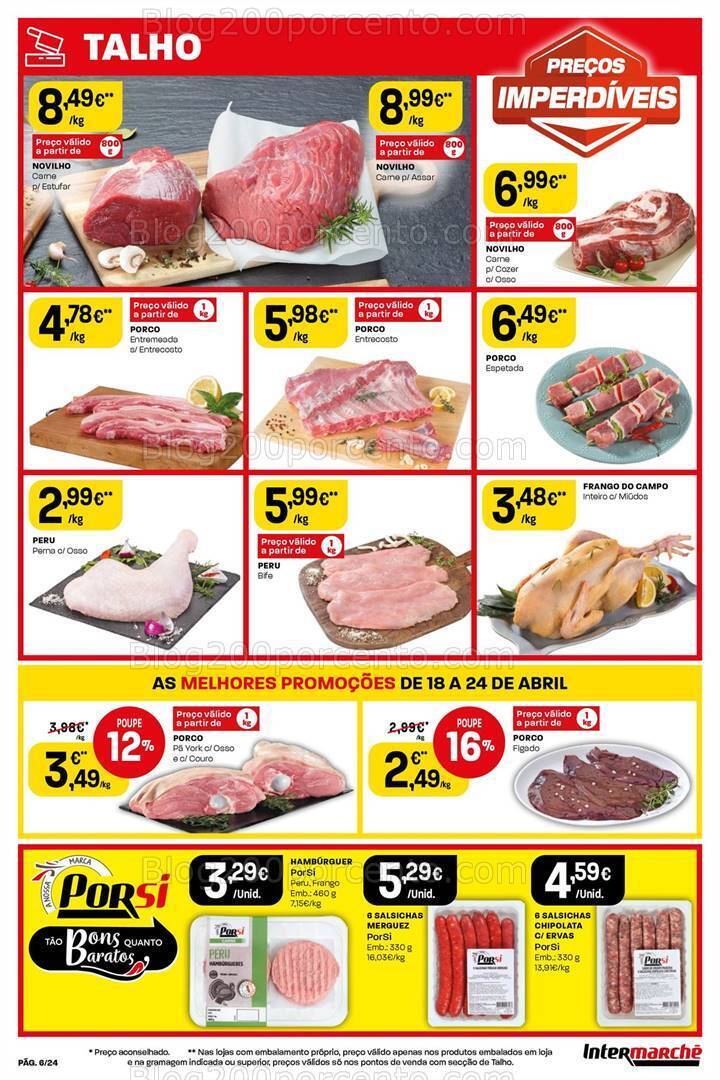 Antevisão Folheto INTERMARCHÉ Promoções de 18 a 24 abril