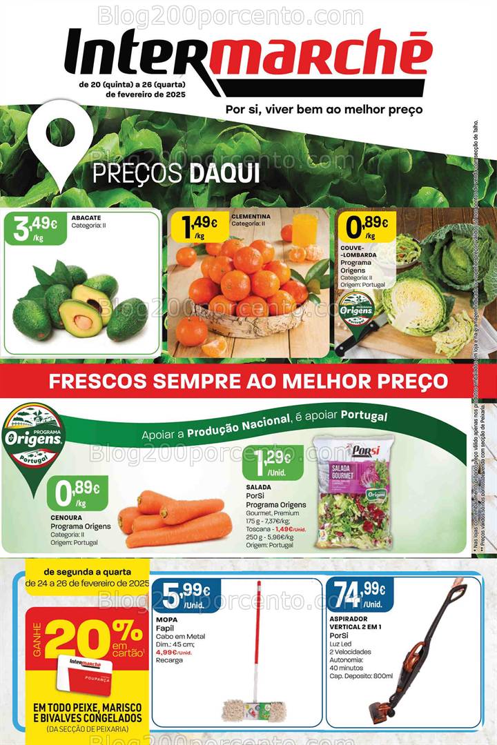 Antevisão Folheto INTERMARCHÉ Promoções de 20 a 26 fevereiro