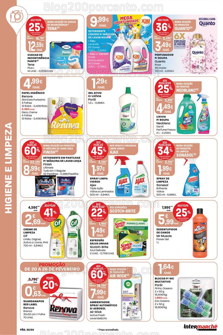Antevisão Folheto INTERMARCHÉ Promoções de 20 a 26 fevereiro