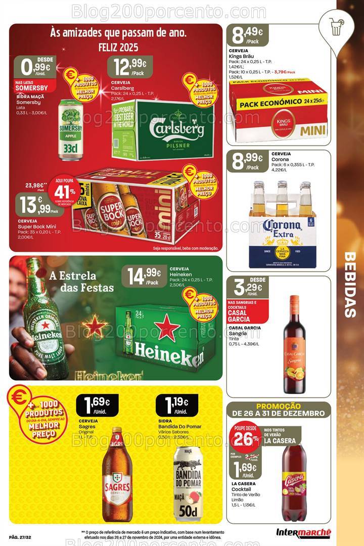 Antevisão Folheto INTERMARCHÉ Super Promoções de 26 a 31 dezembro