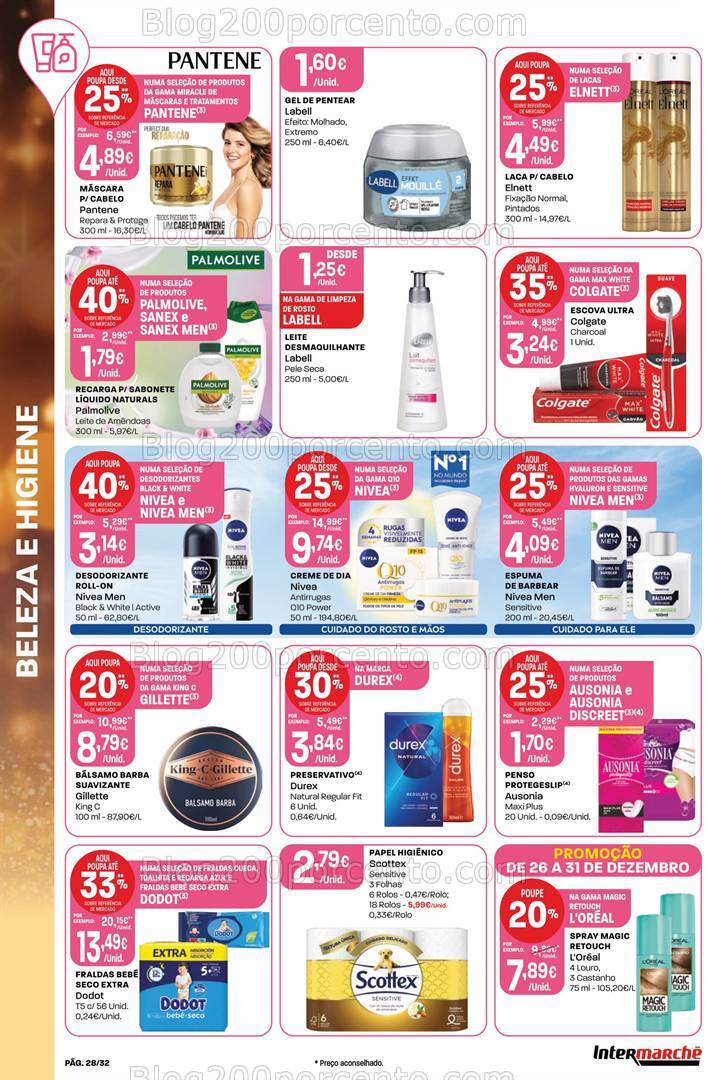Antevisão Folheto INTERMARCHÉ Super Promoções de 26 a 31 dezembro