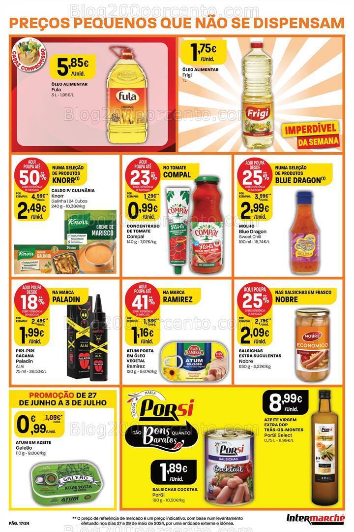 Antevisão Folheto INTERMARCHÉ Promoções de 27 junho a 3 julho