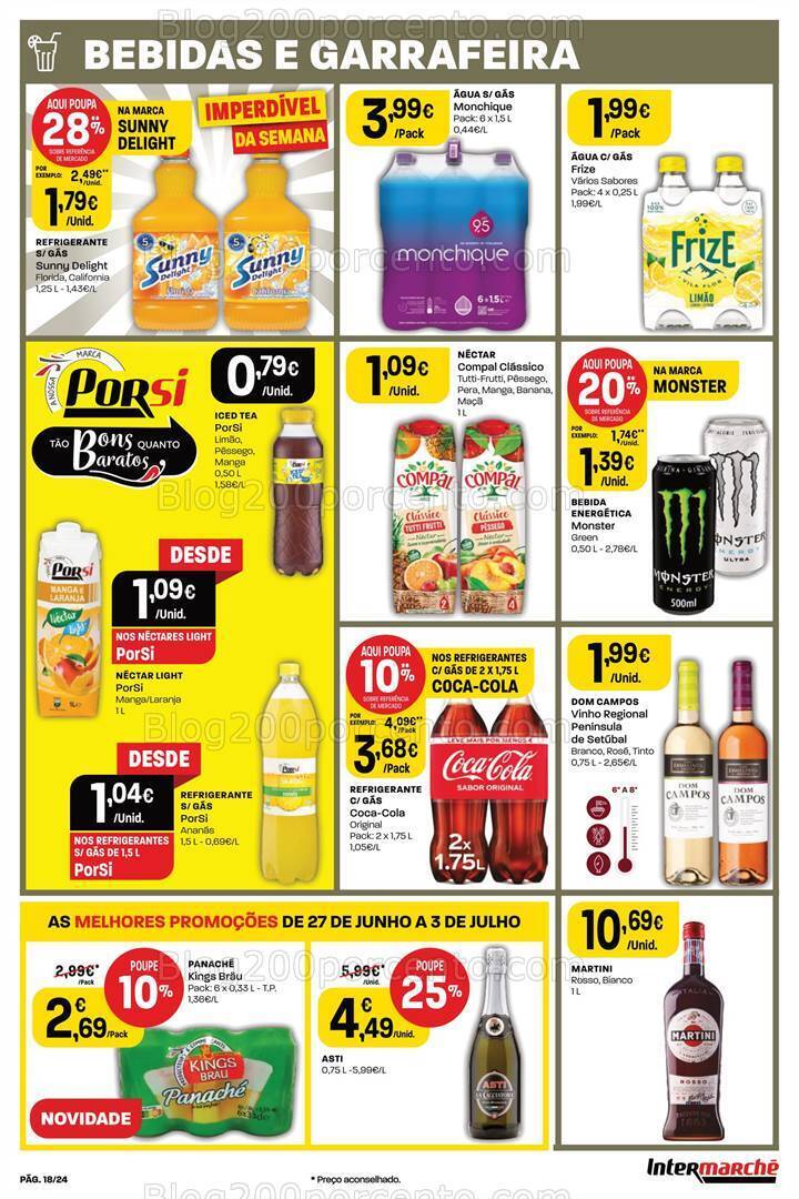 Antevisão Folheto INTERMARCHÉ Promoções de 27 junho a 3 julho