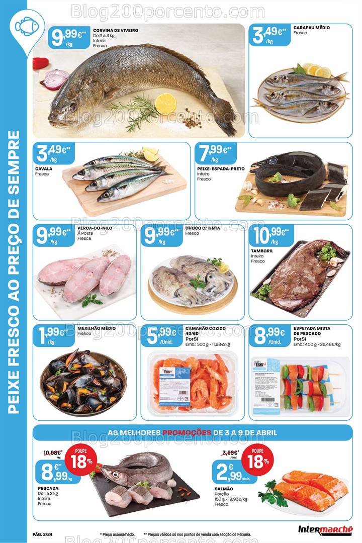 Antevisão Folheto INTERMARCHÉ Super Promoções de 3 a 9 abril