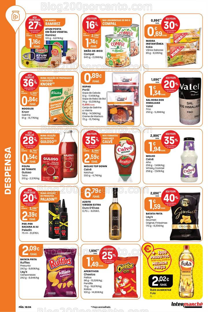 Antevisão Folheto INTERMARCHÉ Super Promoções de 3 a 9 abril