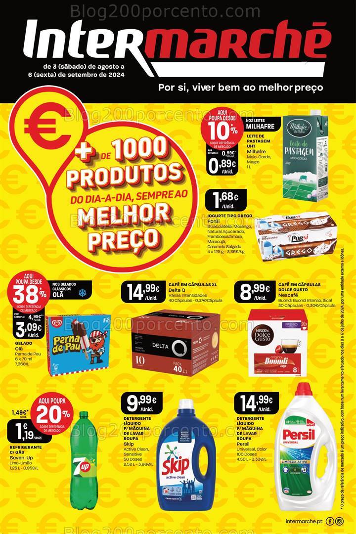 Antevisão Folheto INTERMARCHÉ Extra Promoções de 3 agosto a 6 setembro