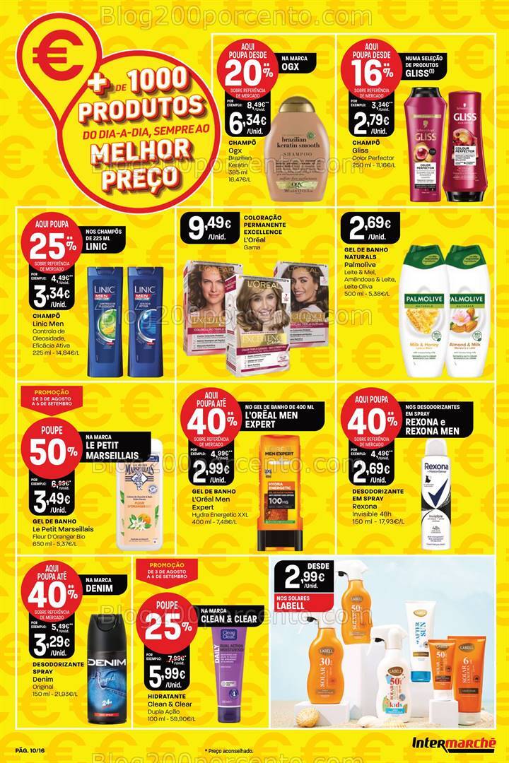Antevisão Folheto INTERMARCHÉ Extra Promoções de 3 agosto a 6 setembro
