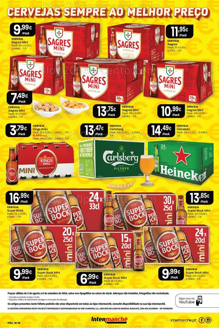 Antevisão Folheto INTERMARCHÉ Extra Promoções de 3 agosto a 6 setembro