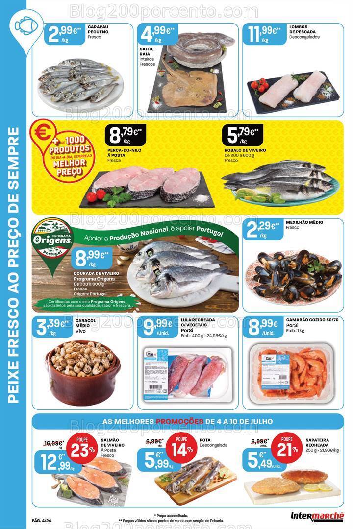 Antevisão Folheto INTERMARCHÉ Promoções de 4 a 10 julho