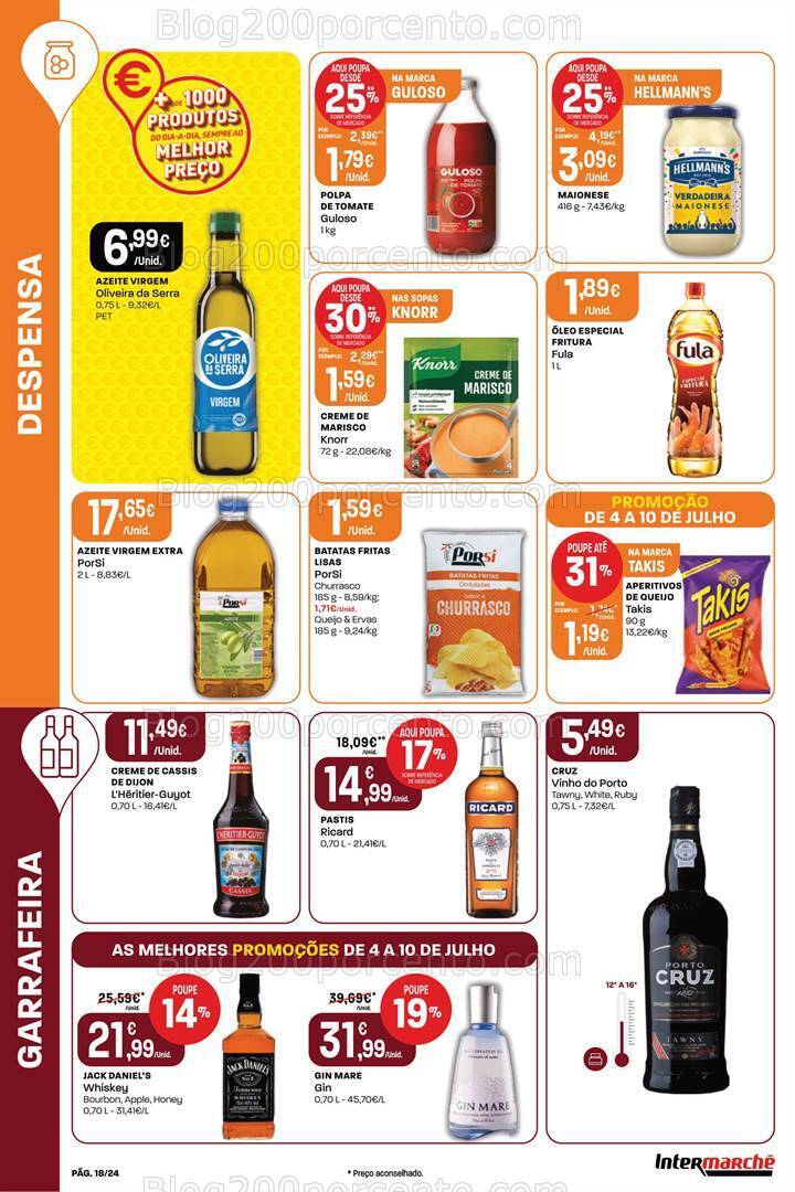 Antevisão Folheto INTERMARCHÉ Promoções de 4 a 10 julho