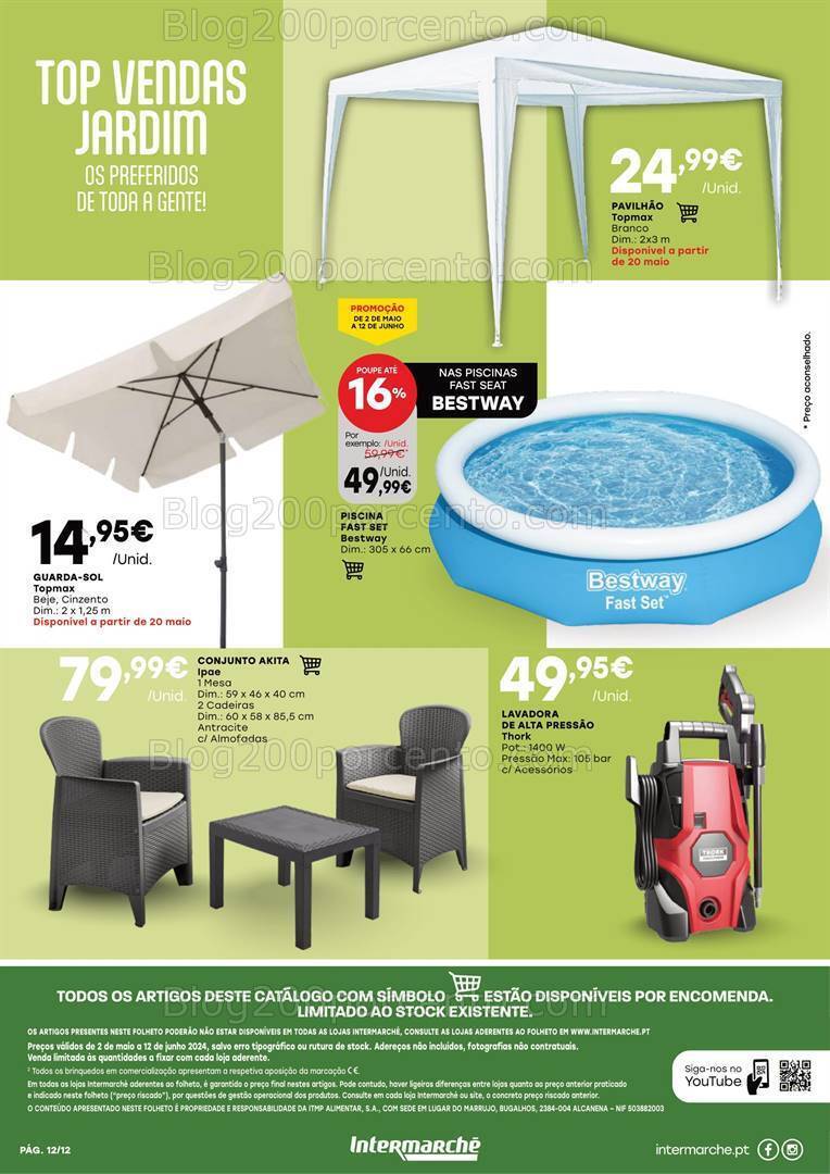 Antevisão Folheto INTERMARCHÉ Ar Livre Promoções de 2 maio a 12 junho