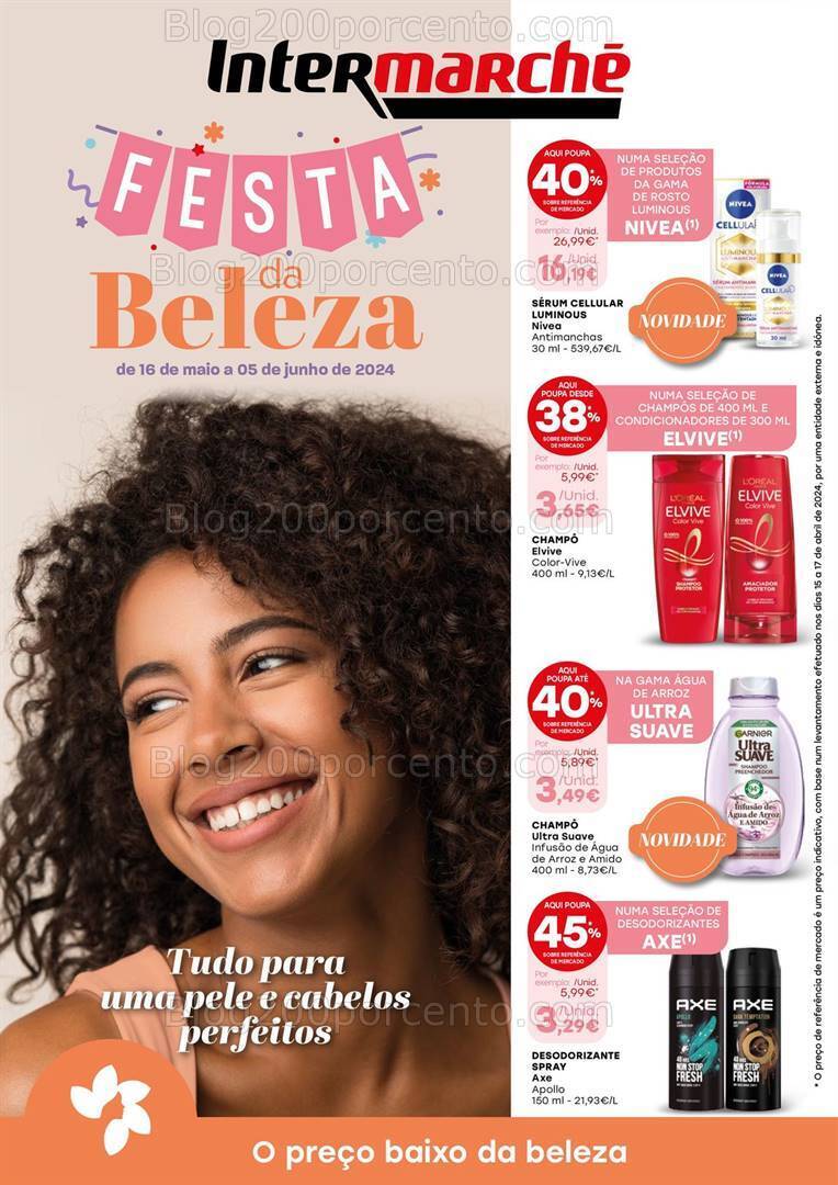 Antevisão Folheto INTERMARCHÉ Beleza Promoções de 16 maio a 5 junho