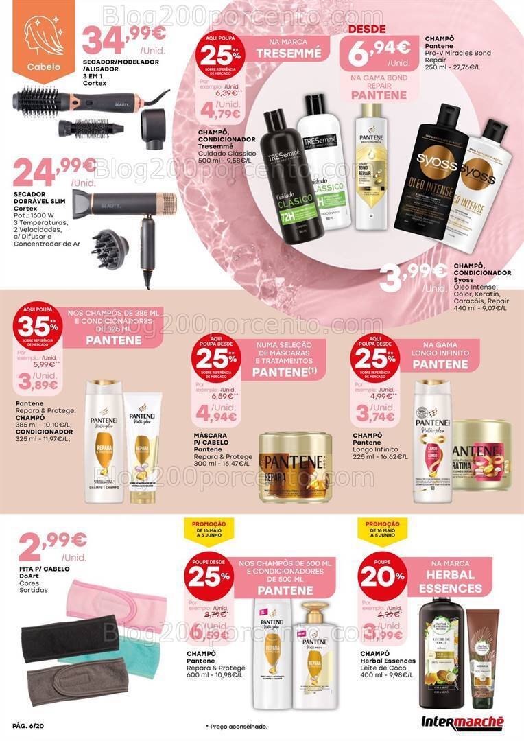 Antevisão Folheto INTERMARCHÉ Beleza Promoções de 16 maio a 5 junho