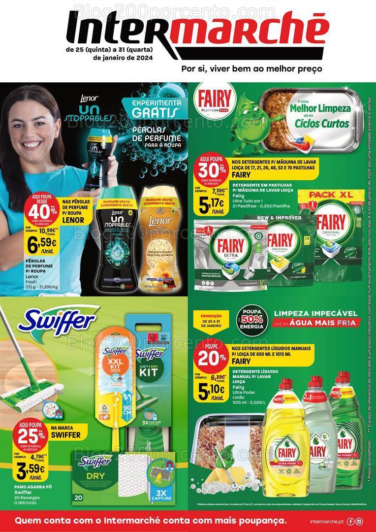 Antevisão Folheto INTERMARCHÉ Grandes Marcas Promoções de 25 a 31 janeiro