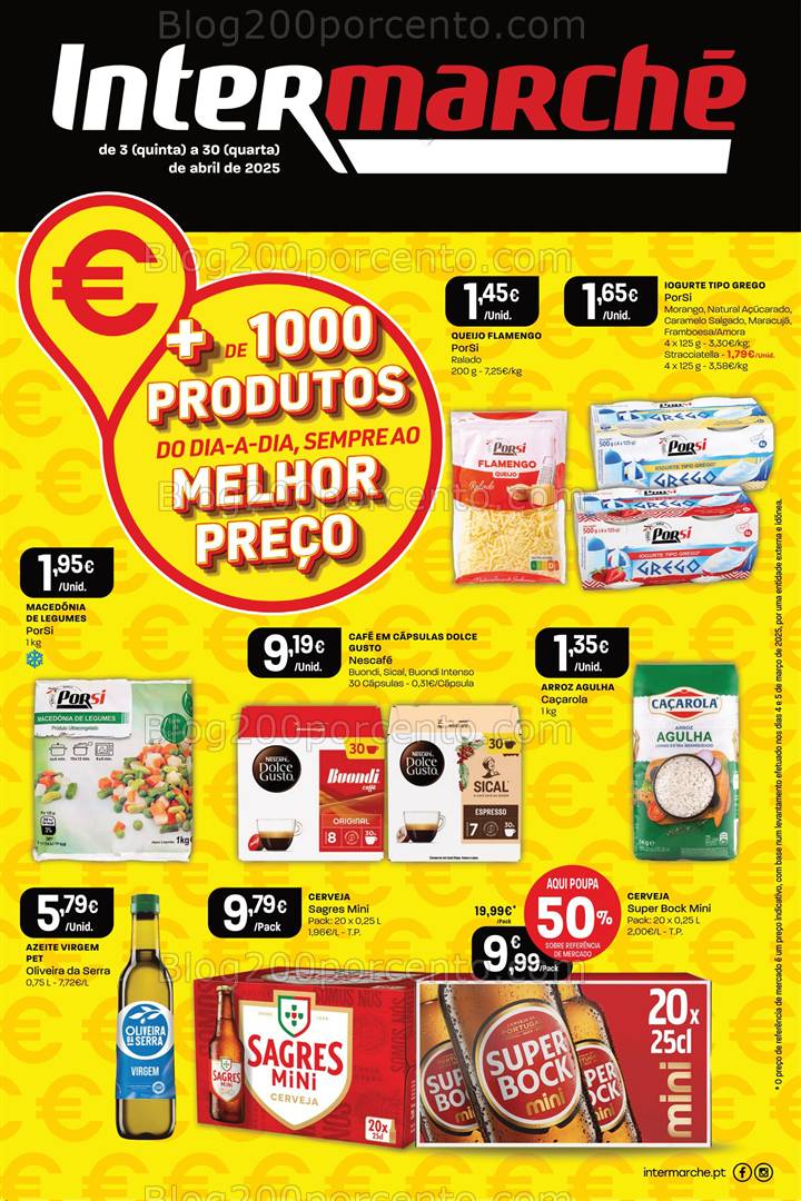 Antevisão Folheto INTERMARCHÉ Extra Promoções de 3 a 30 abril