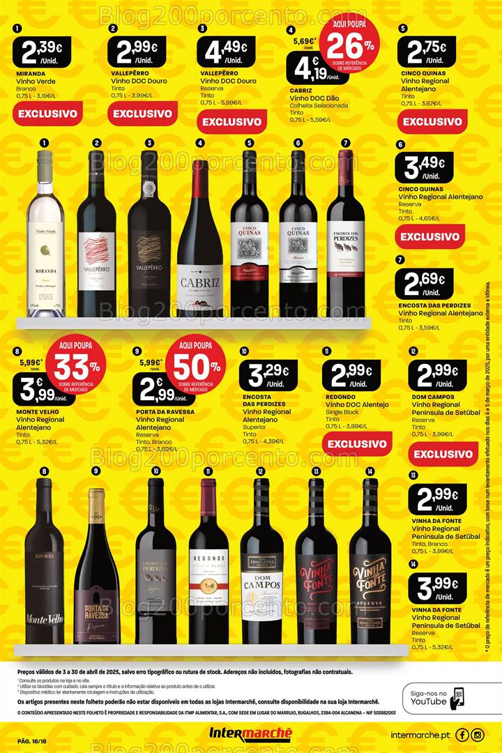 Antevisão Folheto INTERMARCHÉ Extra Promoções de 3 a 30 abril