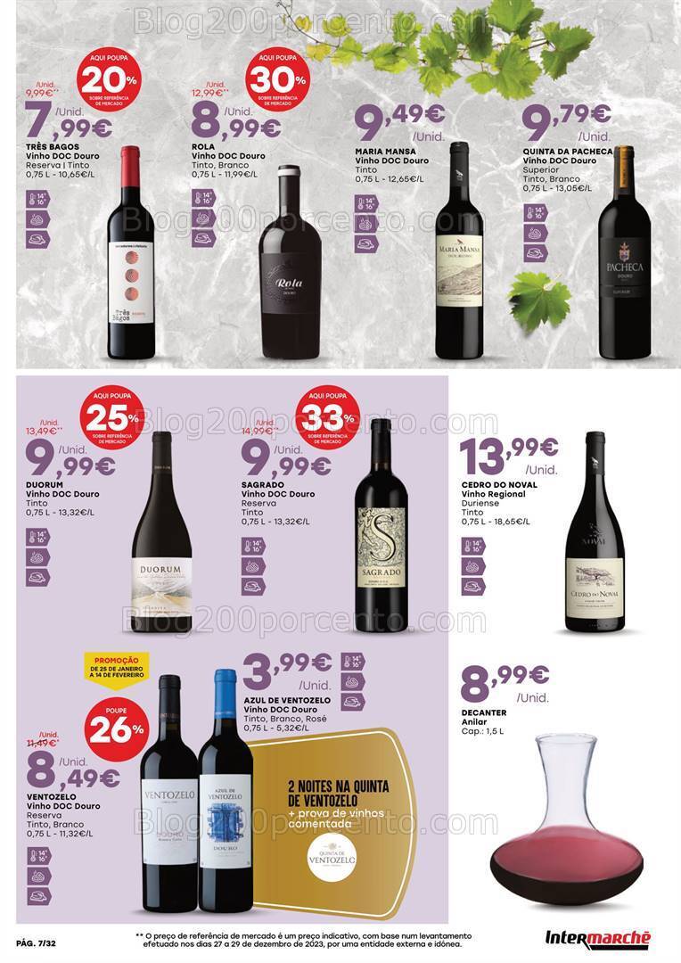 Antevisão Folheto INTERMARCHÉ Feira Queijos Enchidos e Vinhos - 25 janeiro a 14 fevereiro