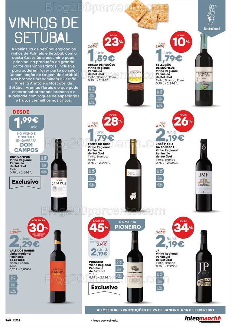 Antevisão Folheto INTERMARCHÉ Feira Queijos Enchidos e Vinhos - 25 janeiro a 14 fevereiro