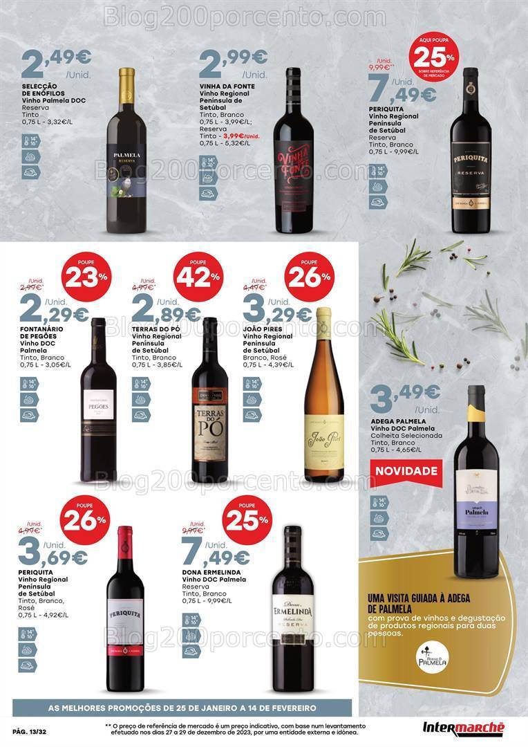 Antevisão Folheto INTERMARCHÉ Feira Queijos Enchidos e Vinhos - 25 janeiro a 14 fevereiro