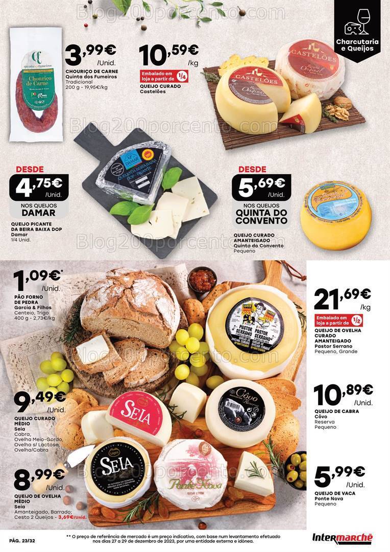Antevisão Folheto INTERMARCHÉ Feira Queijos Enchidos e Vinhos - 25 janeiro a 14 fevereiro