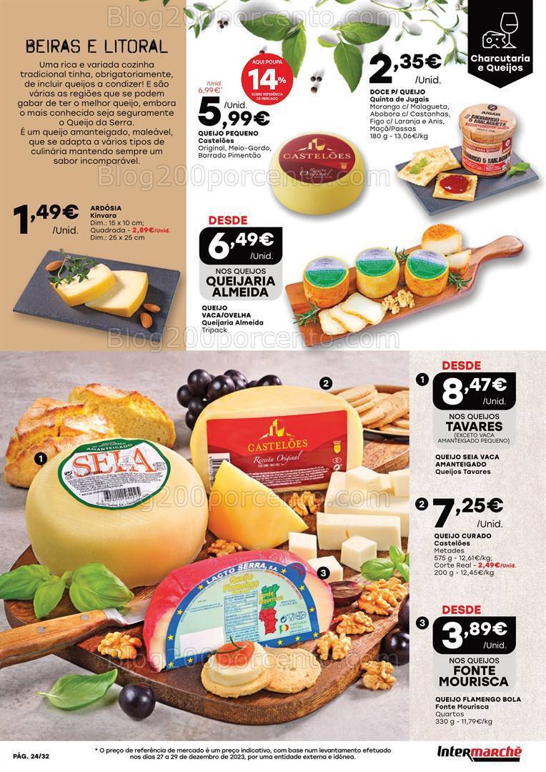 Antevisão Folheto INTERMARCHÉ Feira Queijos Enchidos e Vinhos - 25 janeiro a 14 fevereiro